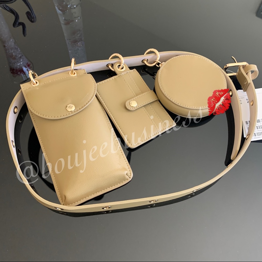 H&M Faux Leather Belt Bag with Phone Case - Picture 4 of 13